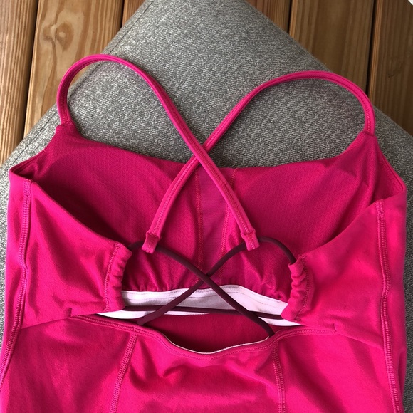 Lululemon Sonic Pink Strappy Tank Top - LIKE NEW! - Picture 2 of 6
